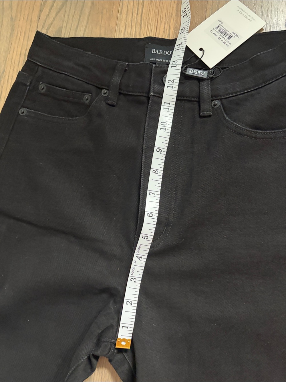 Bardot Black Heidi High-Rise Straight Leg Jeans - 28 - Picture 6 of 9